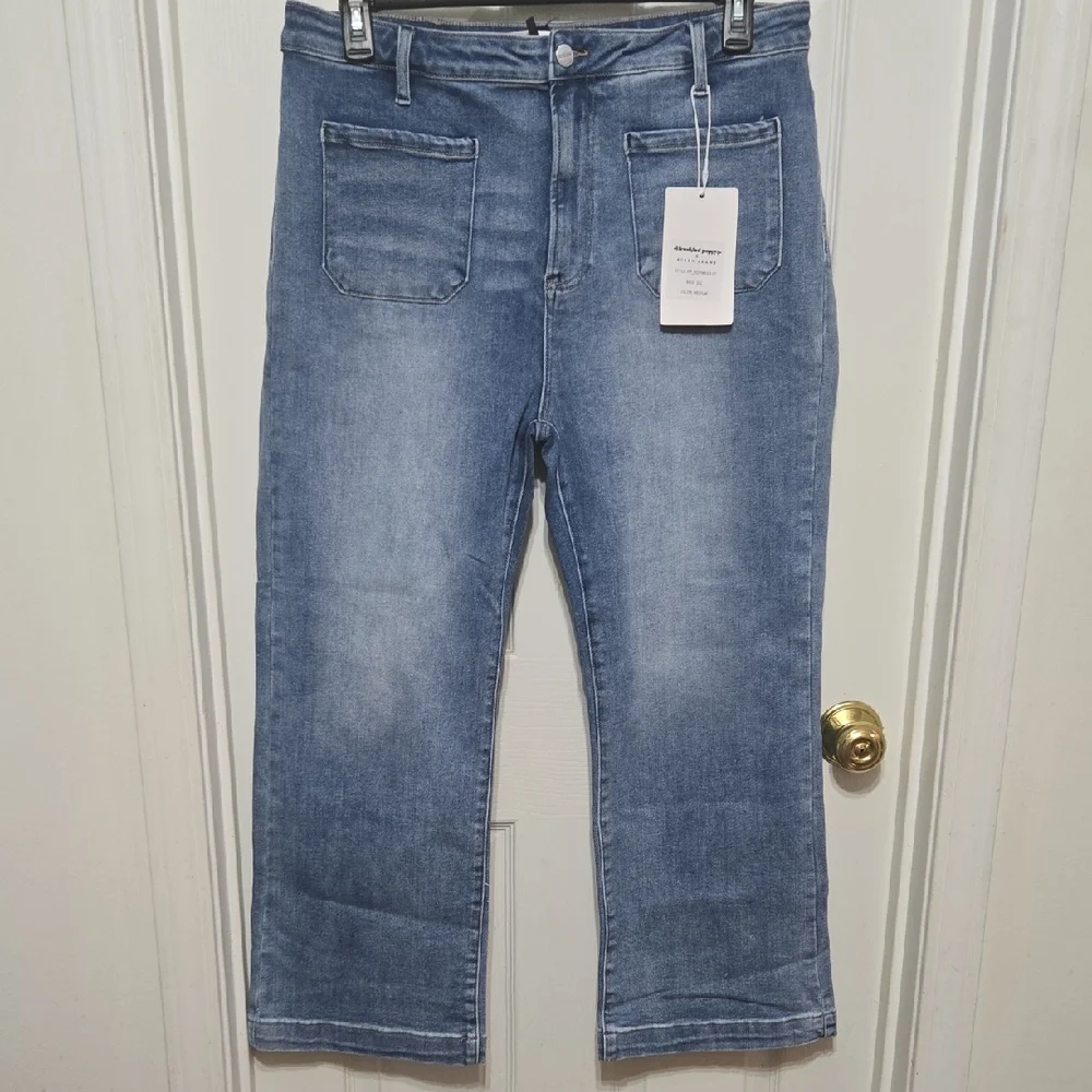Risen Jeans Stylish Blue Boot Cut Jeans - Picture 1 of 7